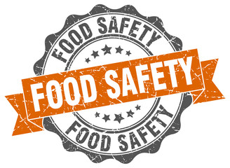 food safety stamp. sign. seal