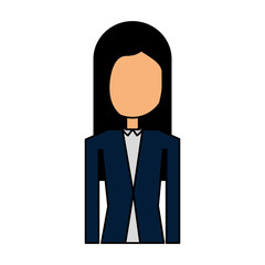 businesswoman character isolated icon vector illustration design