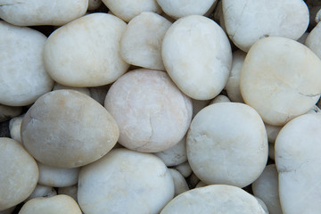 Fototapeta na wymiar White pebbles texture or background.