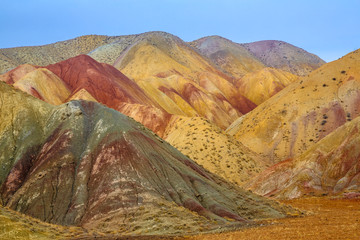 a colorfull mountains near tabriz, iran
