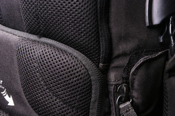 fittings and zips in the backpack