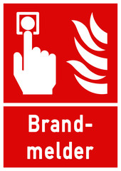 nrs15 NewRescueSign nrs - ks184 Kombi-Schild - Brandmelder / Handfeuermelder - Brandschutzzeichen - Brandschutzschild - DIN A1 A2 A3 A4 Poster XXL - g4960