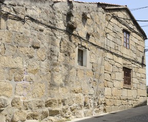 Fototapeta na wymiar Stone house in Cambados, Spain