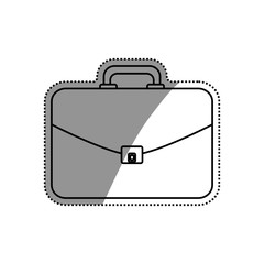 Business briefcase isolated icon vector illustration graphic design
