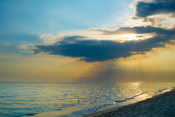 Sunset on the beach