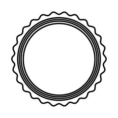 circle seal stamp icon vector illustration design
