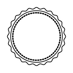 circle seal stamp icon vector illustration design