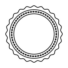 circle seal stamp icon vector illustration design