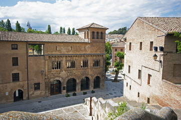 View of Estella.Navarre.Spain.the Pilgrim's Road to Santiago de