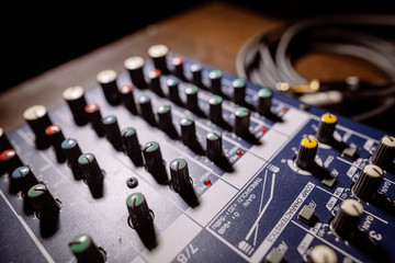 Mixer desk detail