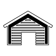 warehouse building isolated icon vector illustration design