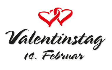 Valentines day lettering (in German language)