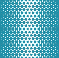 Abstract geometry blue fashion halftone dots pattern