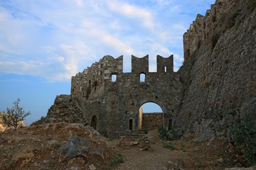 Fototapeta na wymiar Acronafplio Fortress in Nafplion, Argolis Peloponnese, Greece