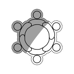 Abstract people symbol icon vector illustration graphic design