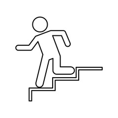 exit emergency route sign vector illustration design