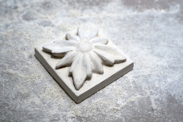 Stuckornament Edelweiss