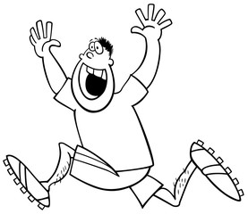 runner winner coloring page