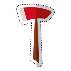 ax fire isolated icon vector illustration design