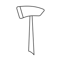 ax fire isolated icon vector illustration design