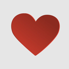 paper red valentines day heart