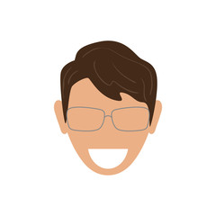 Man profile pictogram icon vector illustration graphic design