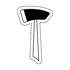 ax fire isolated icon vector illustration design