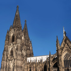 Cologne Cathedral. It ranked third in the list of the highest churches in the world and is listed World Heritage sites. Germany.