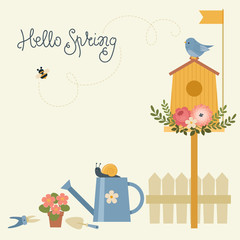Hello Spring card © Nataliya Dolotko