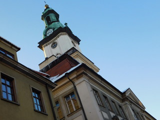 Fototapeta premium Architecture of city center in Jelenia Gora
