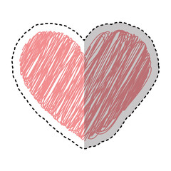 heart love romantic icon vector illustration design
