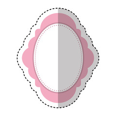 cute frame romantic card vector illustration design