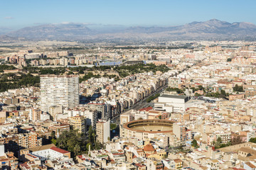 Fototapeta na wymiar Panoramic view of Alicante, Costa Blanca, Spain