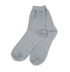 Socks made of cotton isolated on white background.