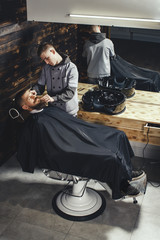 Bearded Man In Barbershop