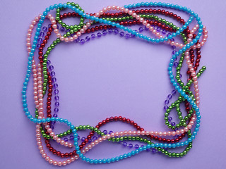 holiday or mardi gras beads makingframe