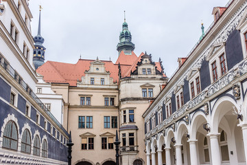 Langer Gang (long corridor, 16th century) in Dresden, Germany.