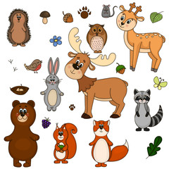 Set residents of the forest.