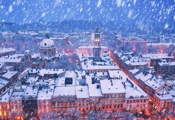 Snowy Christmas Lviv