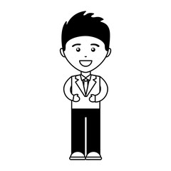 businessman character isolated icon vector illustration design