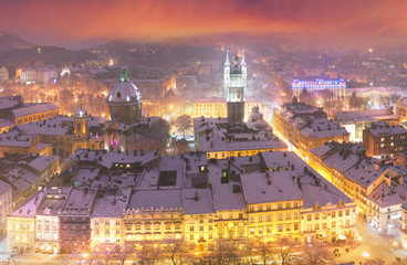 Snowy Christmas Lviv