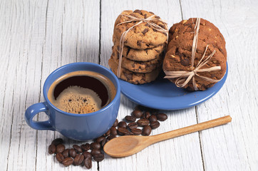 Obraz na płótnie Canvas Coffee and cookies