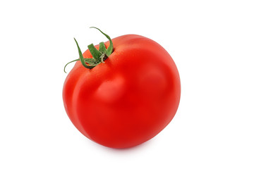 Fresh Red Tomato Isolated On White Background