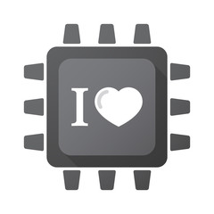 Isolated chip with  an 