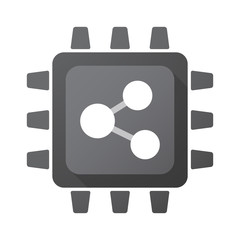 Isolated chip with  a network sign
