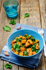 Kale sweet potato chicken stew