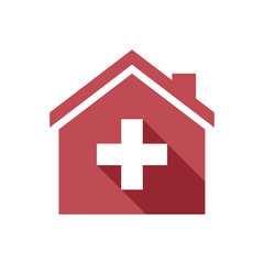 Obraz premium Isolated house with the Swiss flag