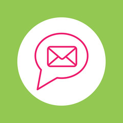 envelope letter mail email line icon