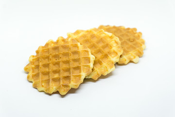 waffles isolated on white background