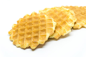 waffles isolated on white background